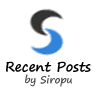 Recent Posts by Siropu