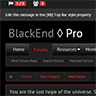 BlackEnd Pro - PixelExit